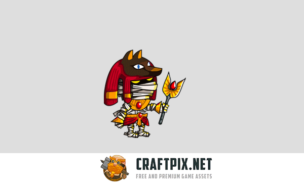 2D Fantasy Mummies Character Sprite
