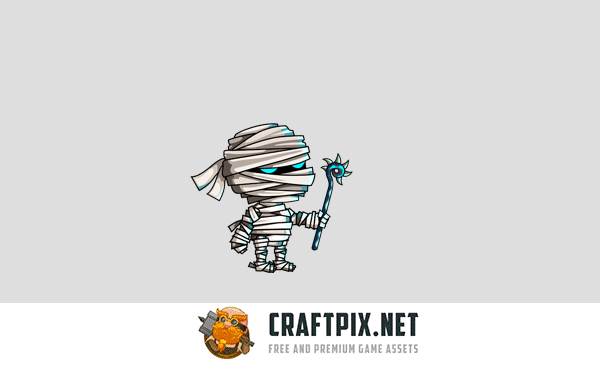 2D Fantasy Mummies Character Sprite