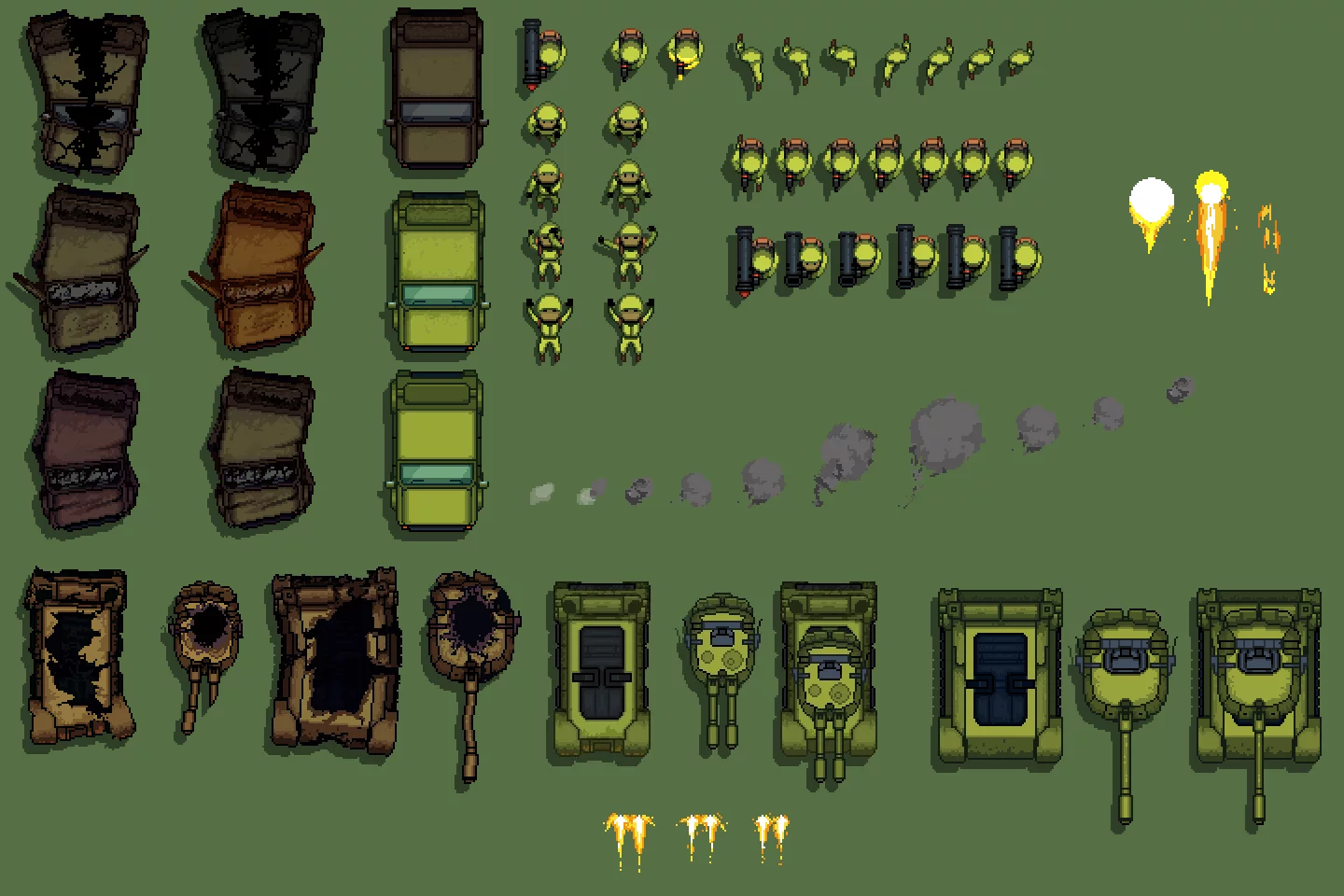 TDS Modern: Soldiers And Vehicles Sprites