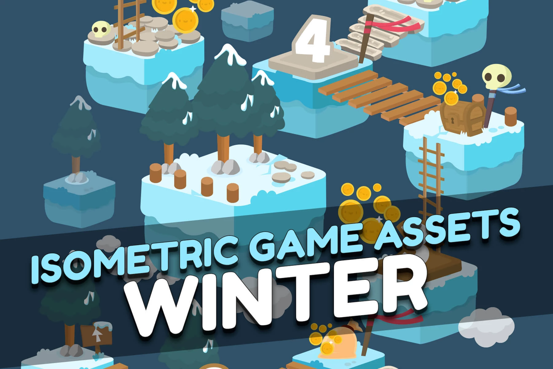 Winter Isometric 2D Tileset