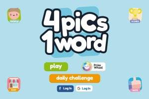 4 Pics 1 Word游戏素材包：矢量界面与图标