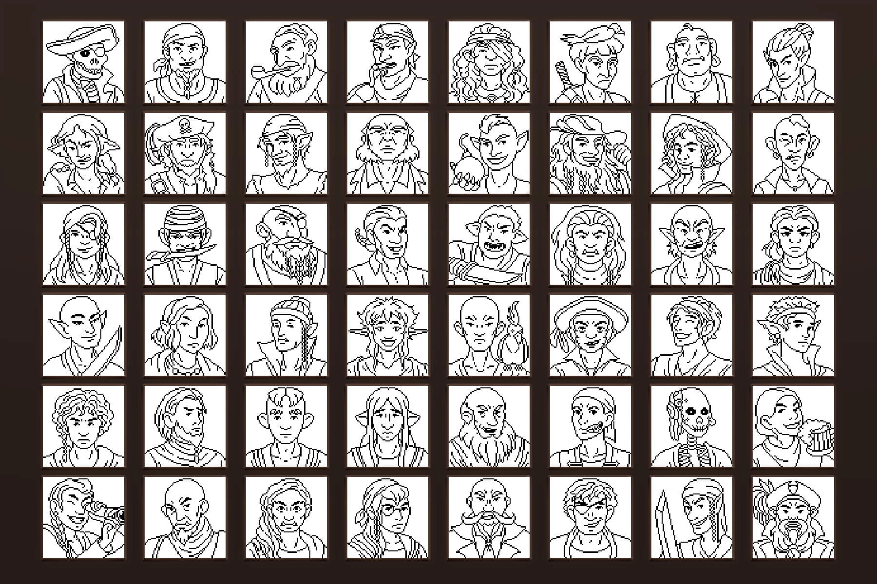 Pirates Pixel Art 64×64 Icon Pack