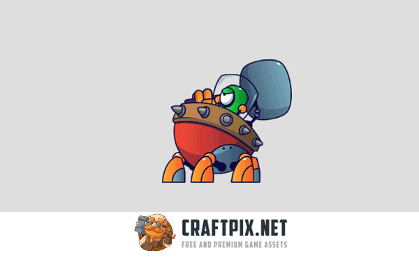 Alien V1 Enemy Sprite Set