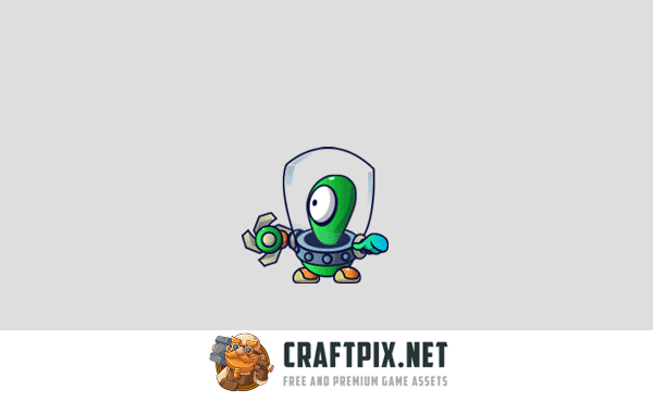 Alien V1 Enemy Sprite Set
