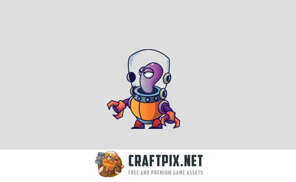 Alien V1 Enemy Sprite Set