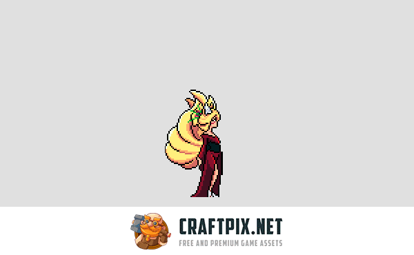 Yokai Pixel Art Character Sprites