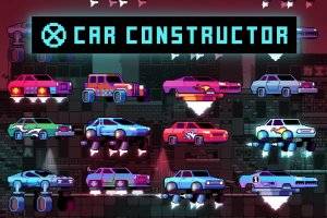 Car Constructor Pixel Art：科幻像素汽车零件素材包