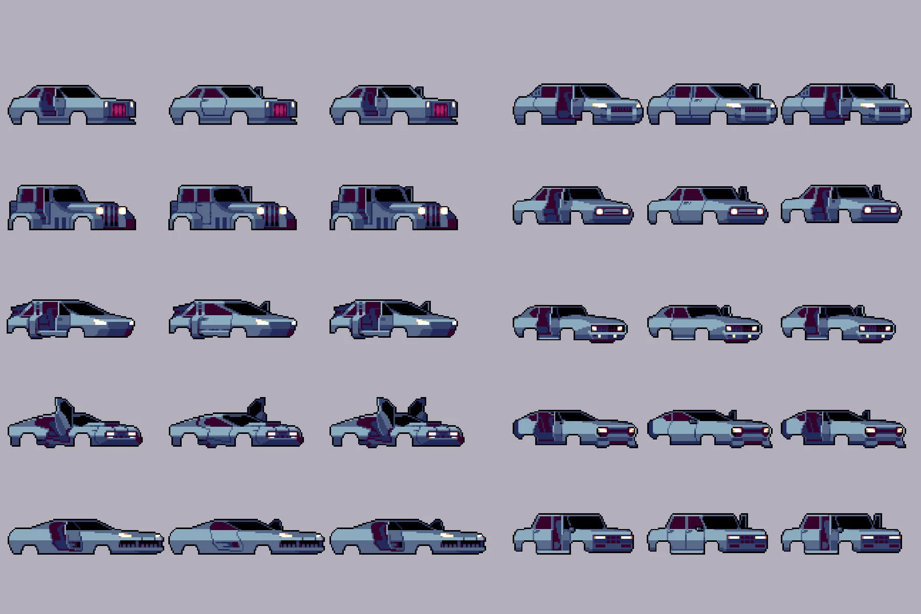 Car Constructor Pixel Art