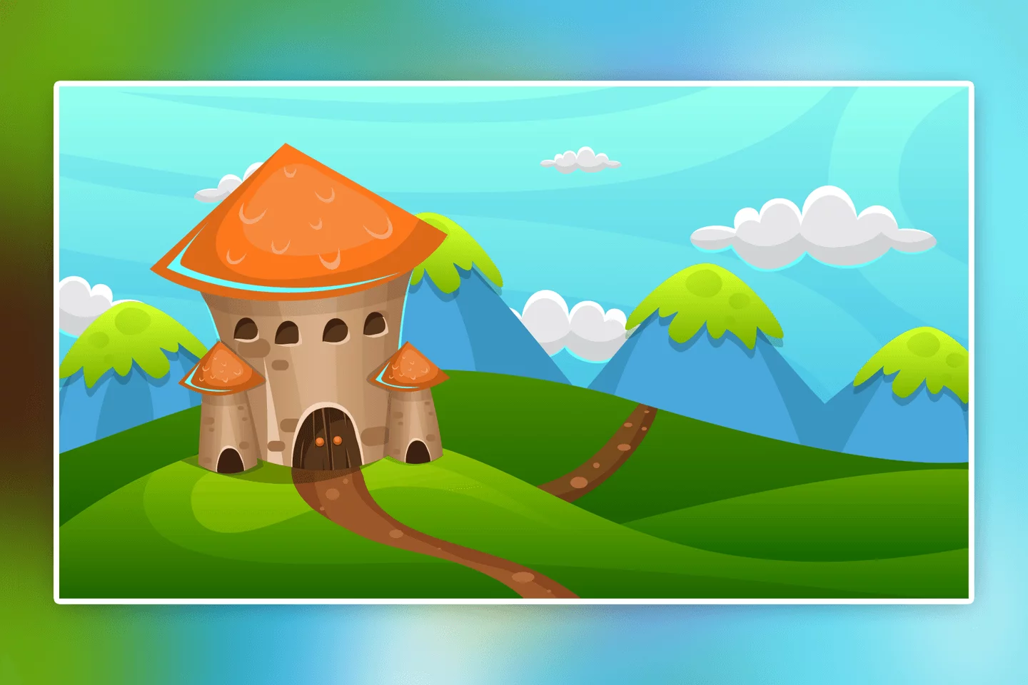 Fantasy Cartoon Game Backgrounds