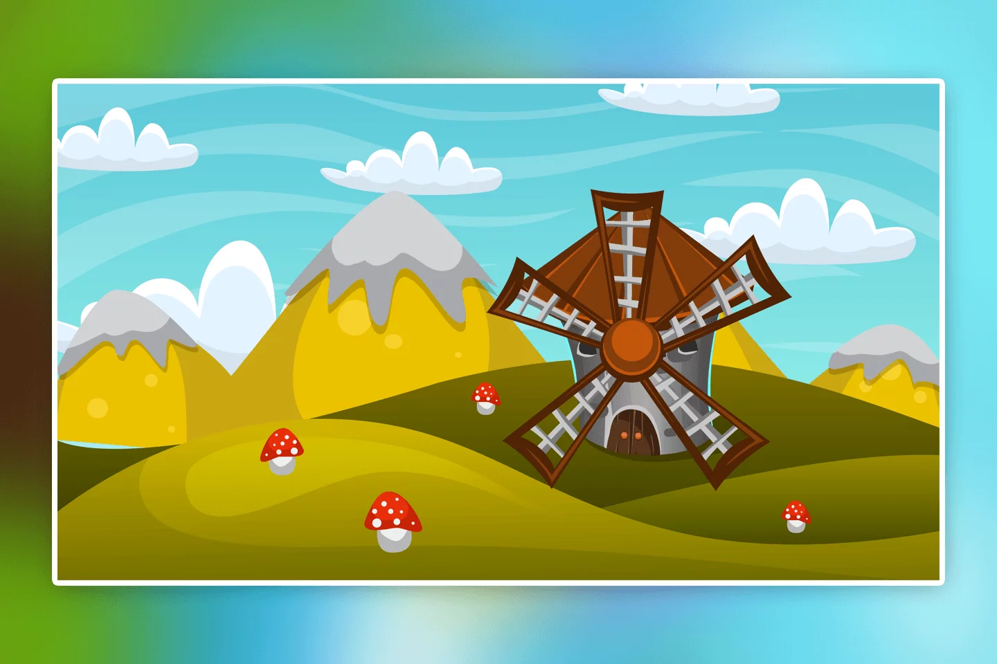 Fantasy Cartoon Game Backgrounds
