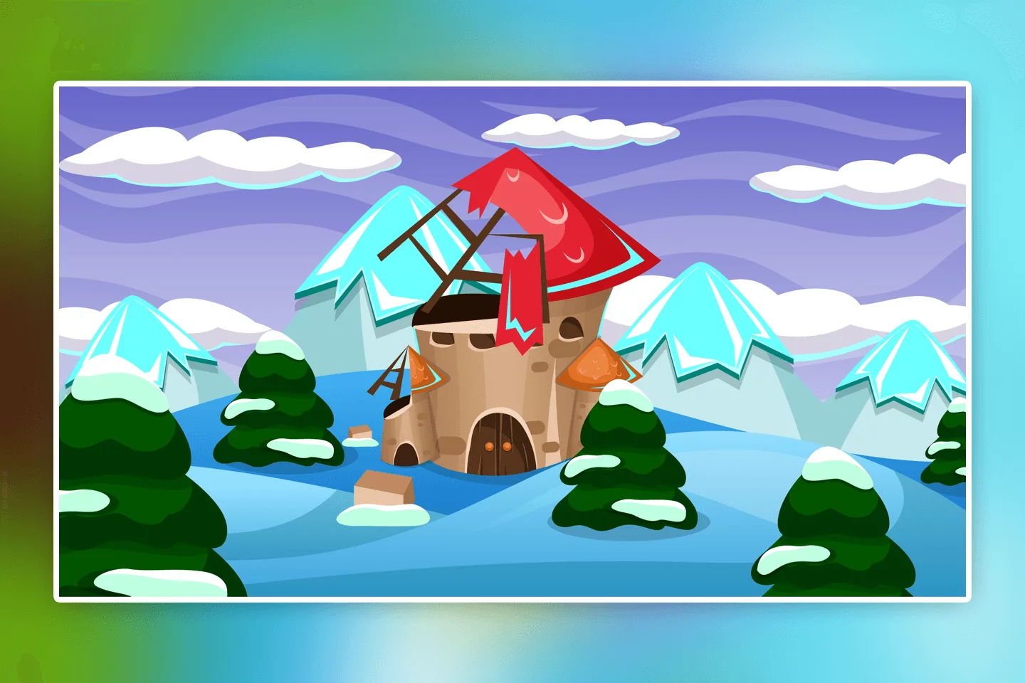 Fantasy Cartoon Game Backgrounds