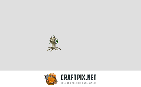 Pixel Art Monster Enemy Game Sprites