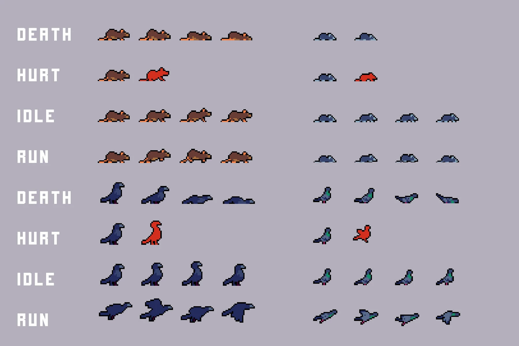 Street Animal Pixel Art Asset Pack