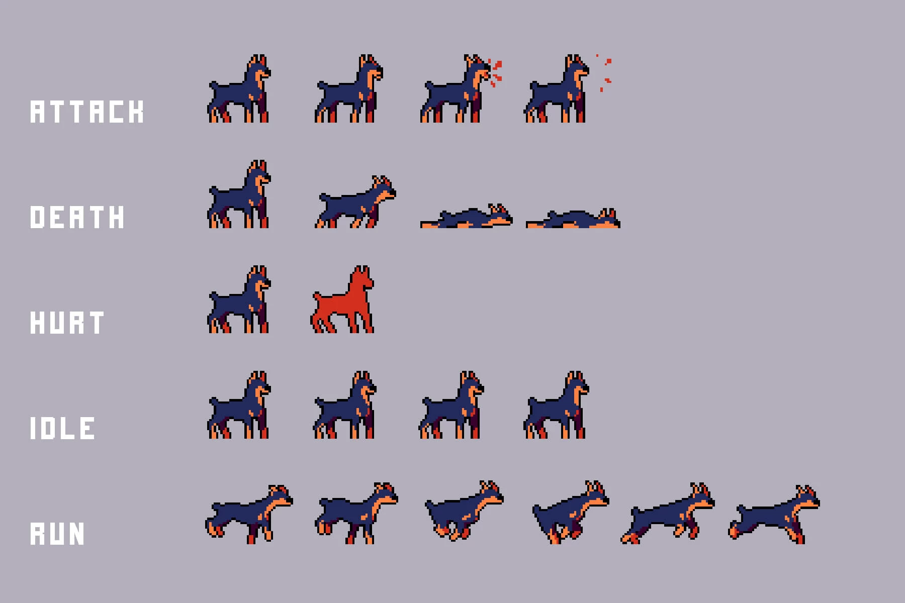 Street Animal Pixel Art Asset Pack