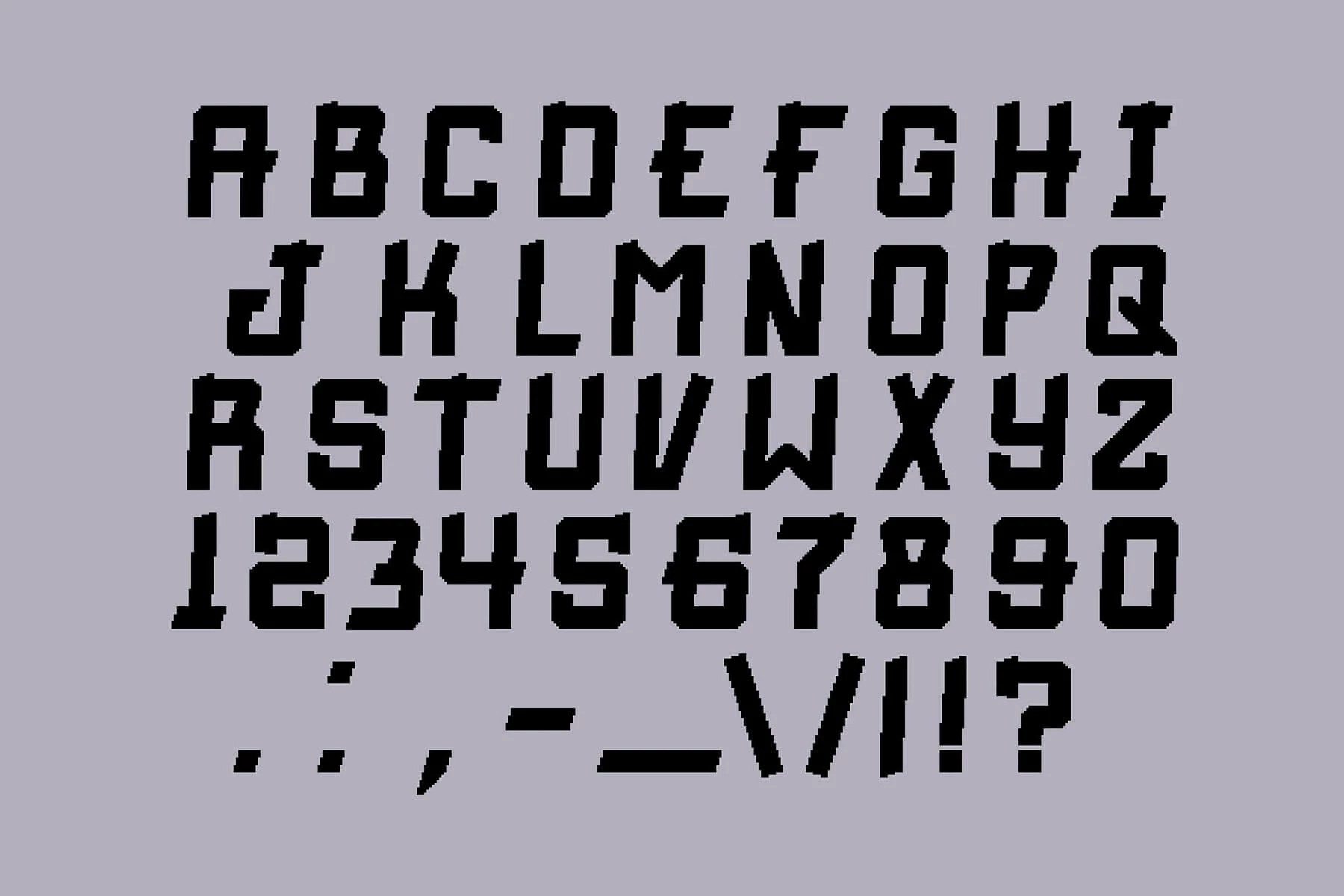 Cyberpunk Pixel Art Font Effects