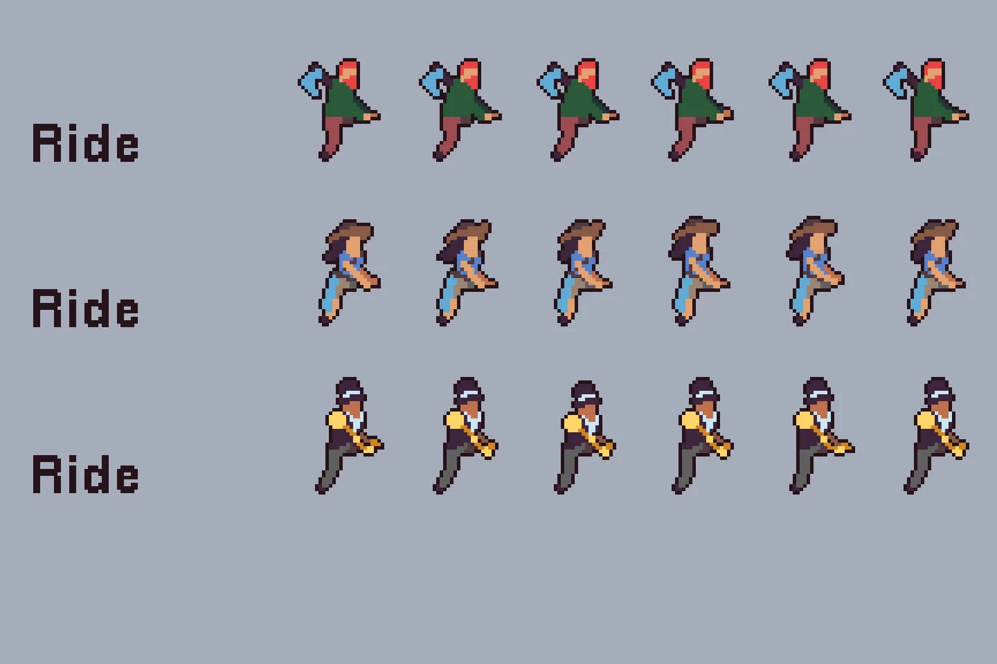 Animal Sprite Sheets Pixel Art Pack