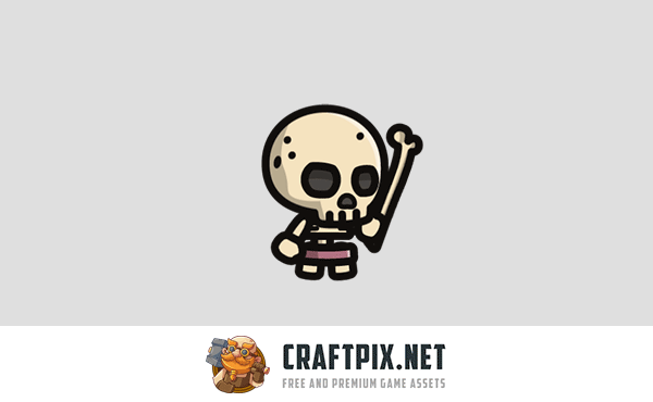Regular Skeleton Tiny Style 2D Sprites