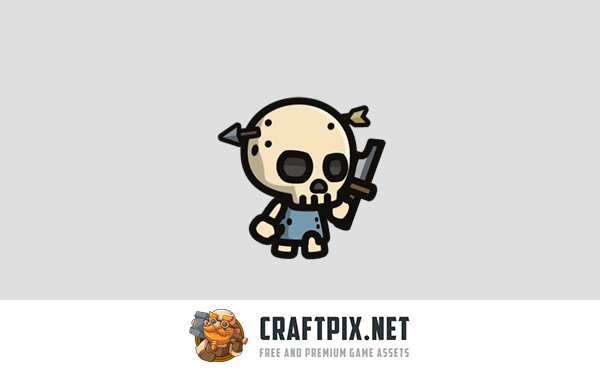 Regular Skeleton Tiny Style 2D Sprites