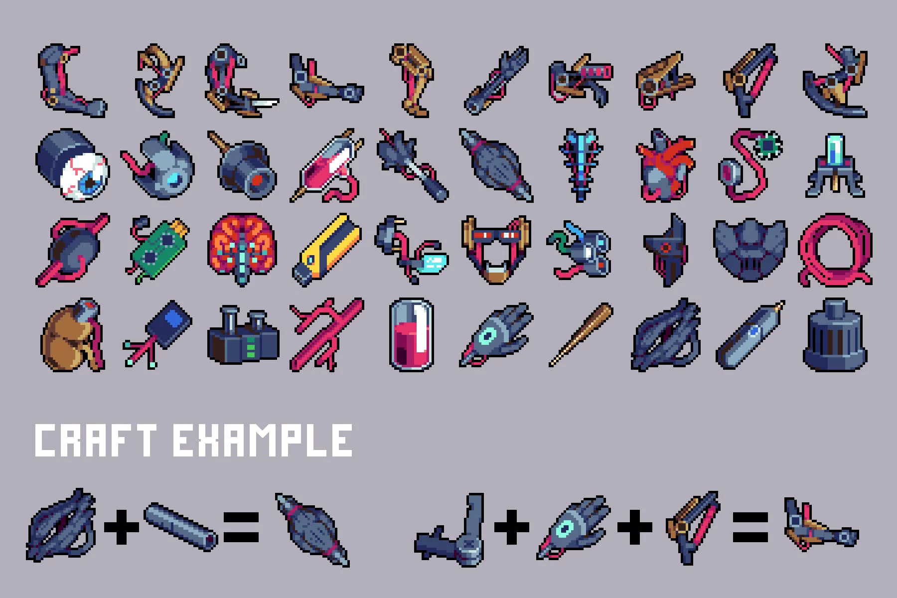 Cyber Implant 32×32 Icons Pixel Art