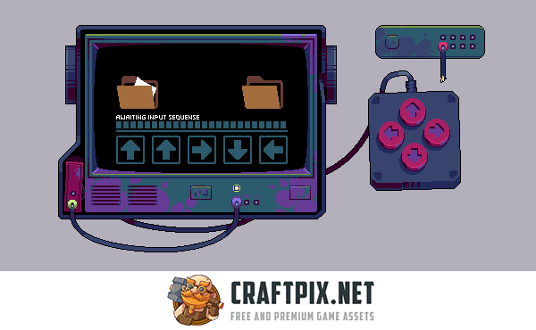 Cyber Intrusion GUI Pixel Art Pack