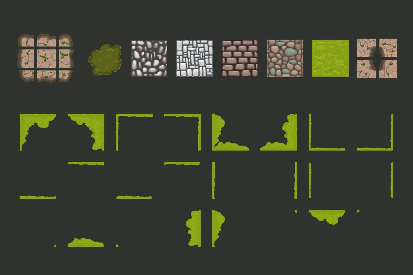 Summer Medieval City 2D Tileset