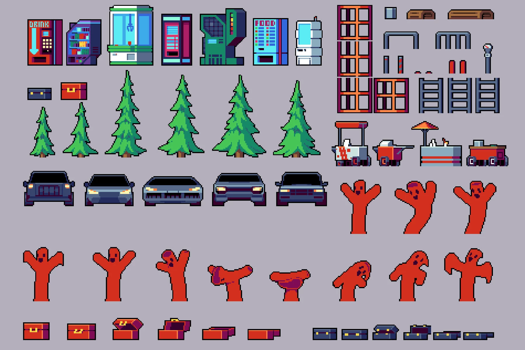 Business Center Tileset Pixel Art
