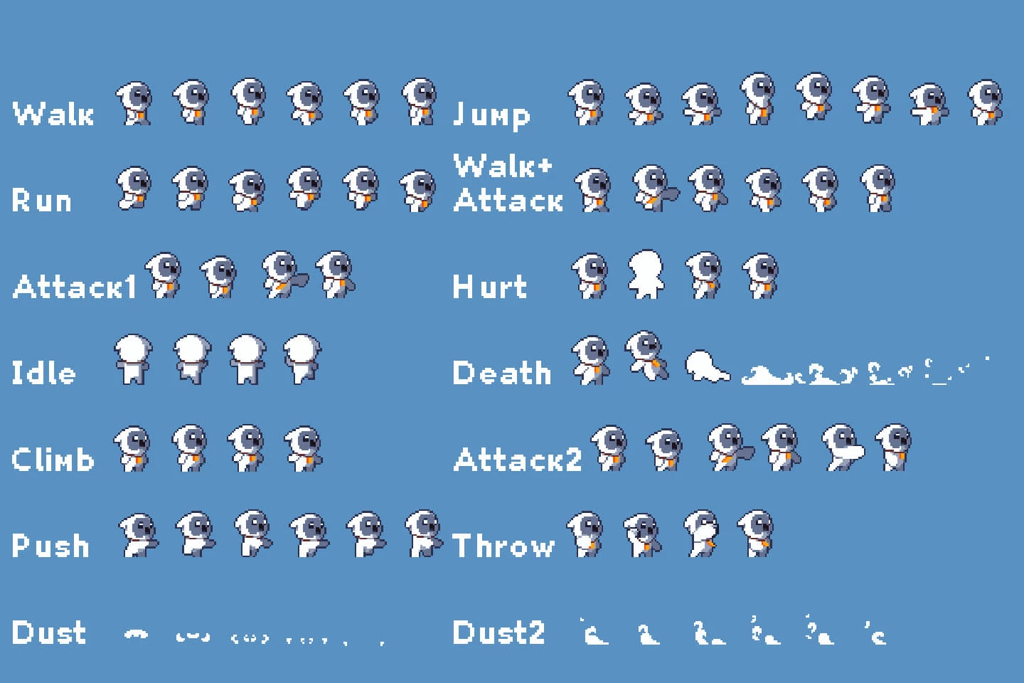 Pixel Art Tiny Hero Sprites