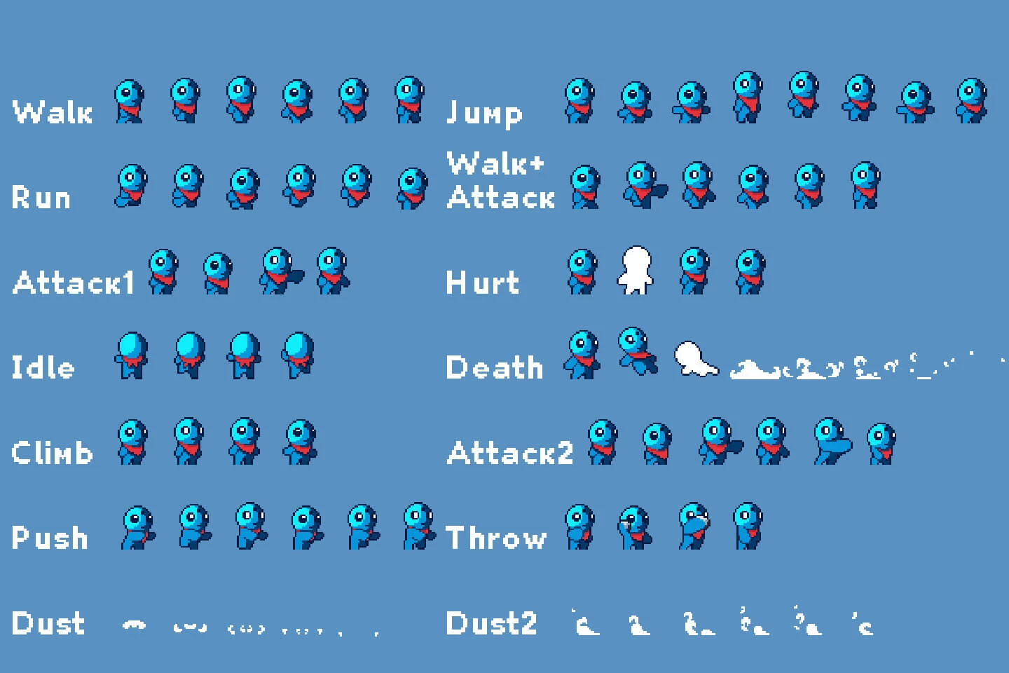 Pixel Art Tiny Hero Sprites