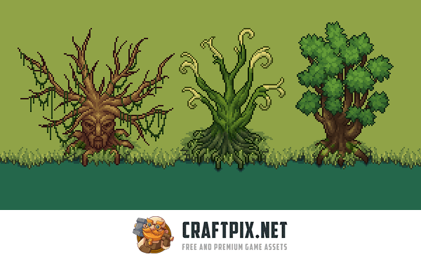 Swamp Top-Down Tileset Pixel Art