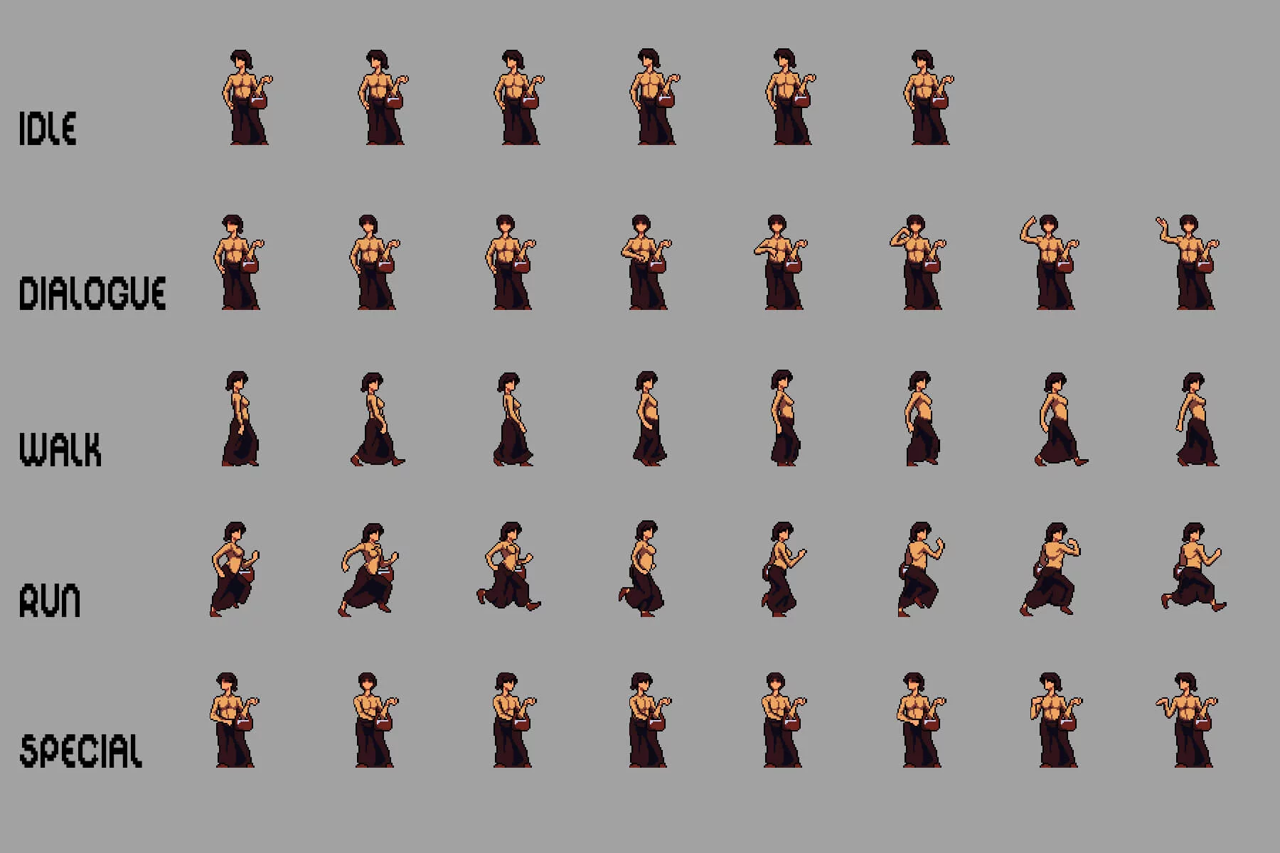 Peasants 2D Pixel Art Sprite Pack