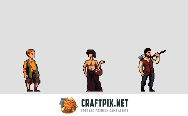Peasants 2D Pixel Art Sprite Pack