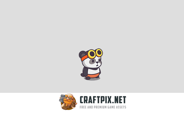 Cute Panda Game Person Sprites