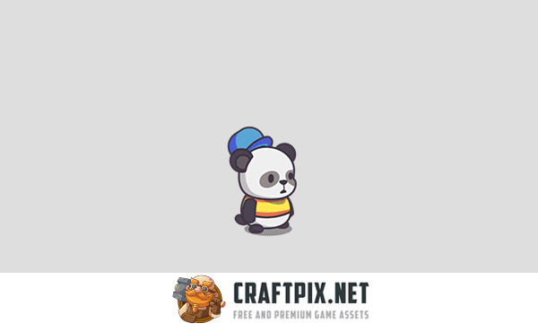 Cute Panda Game Person Sprites