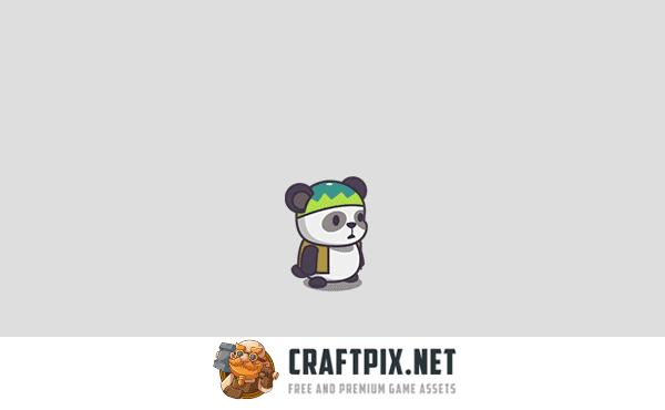 Cute Panda Game Person Sprites