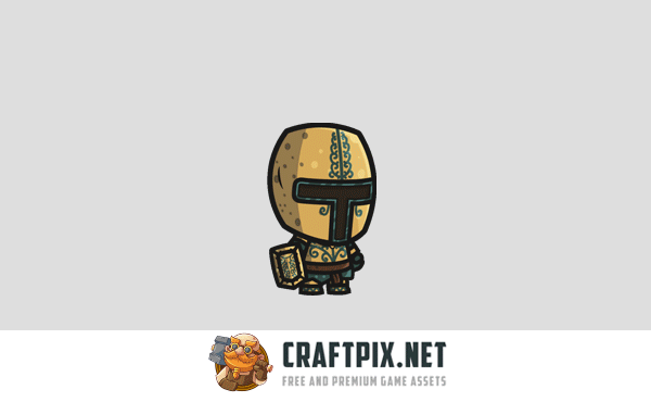 Paladin Chibi Character Sprites
