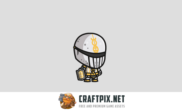 Paladin Chibi Character Sprites