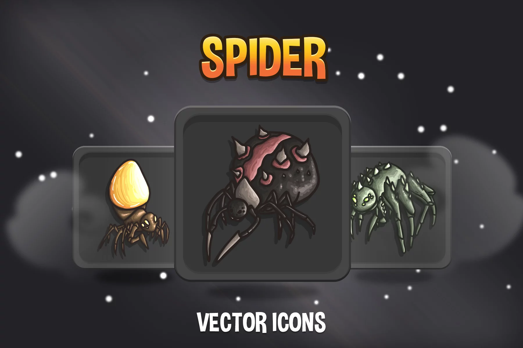 Spider Monsters RPG Icon Pack