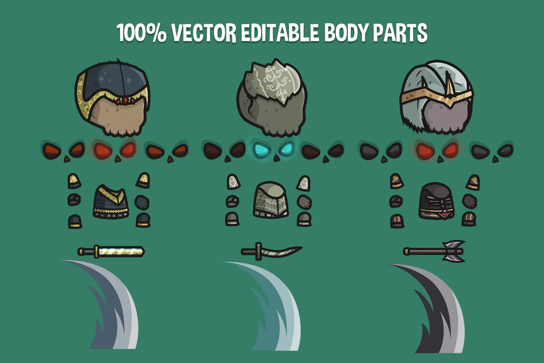 Chibi Skeleton King Character Sprites
