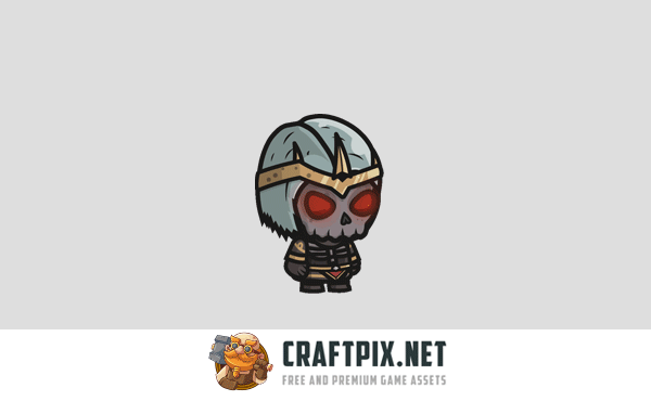 Chibi Skeleton King Character Sprites