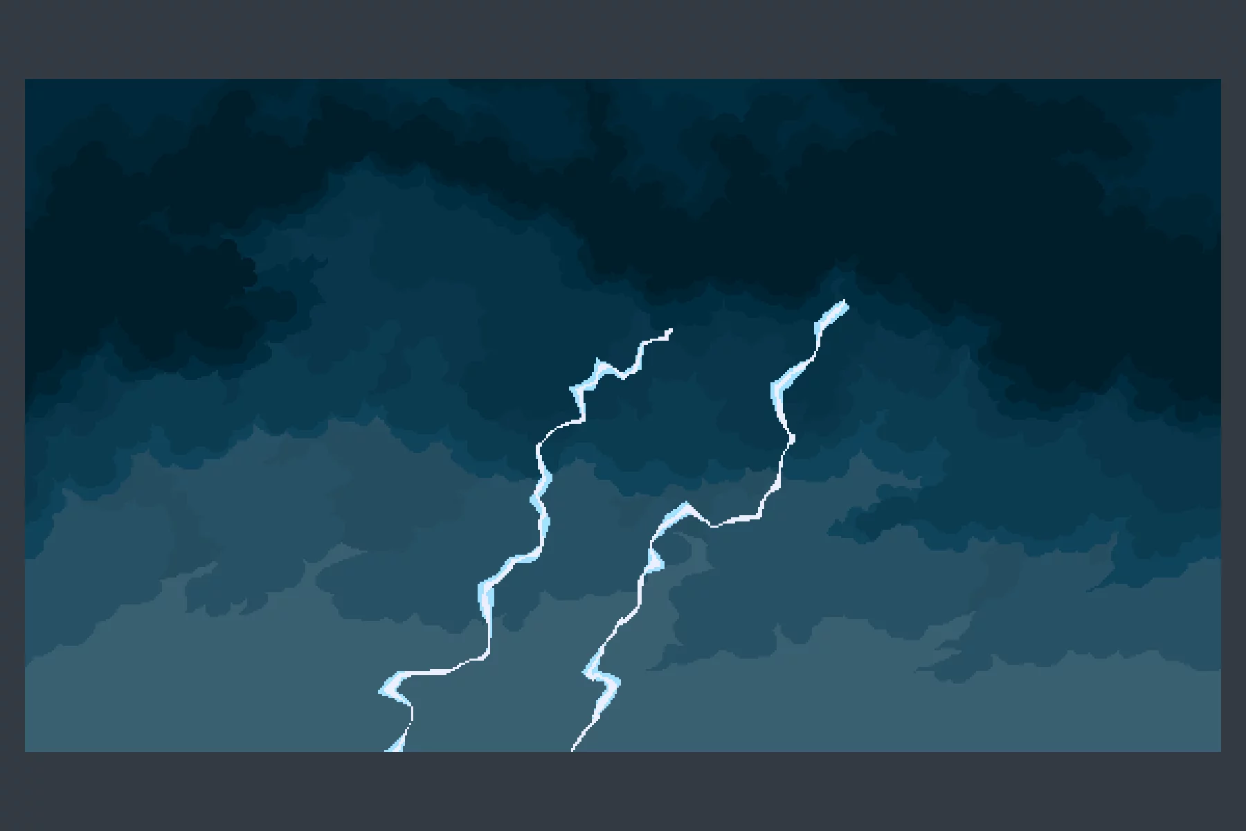 Sky with Clouds Pixel Art Backgrounds Pack 3