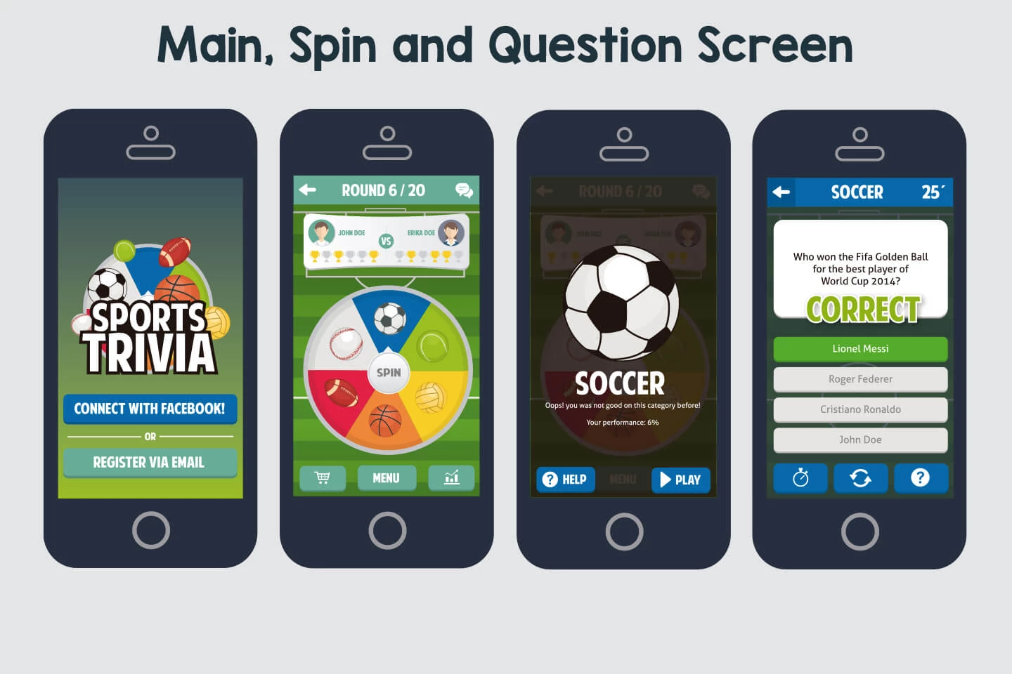 Sports Trivia Full Game Kit