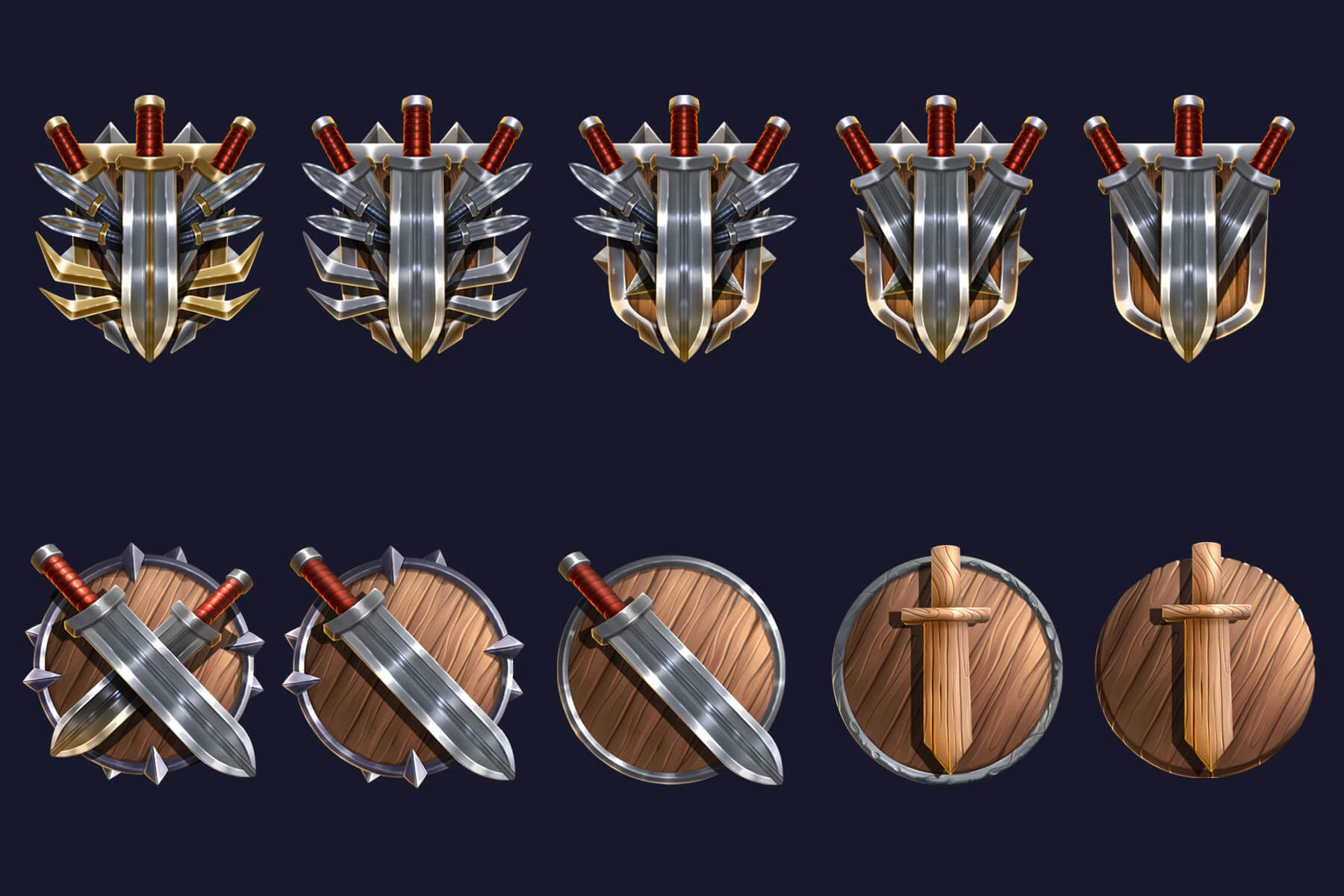 Warrior Achievement RPG Icons