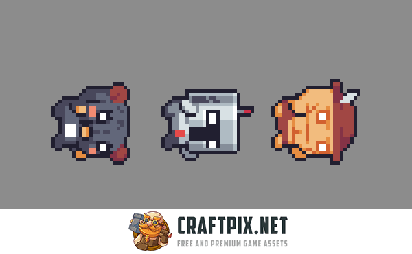 The Pack of Tiny Pixel Characters for Platformers