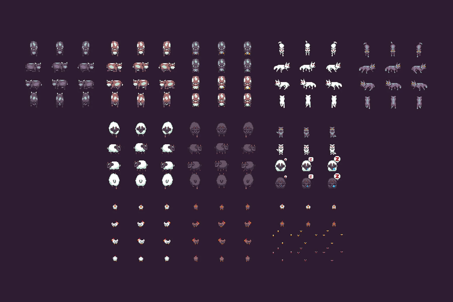 Top Down Farmlands Tileset Pixel Art