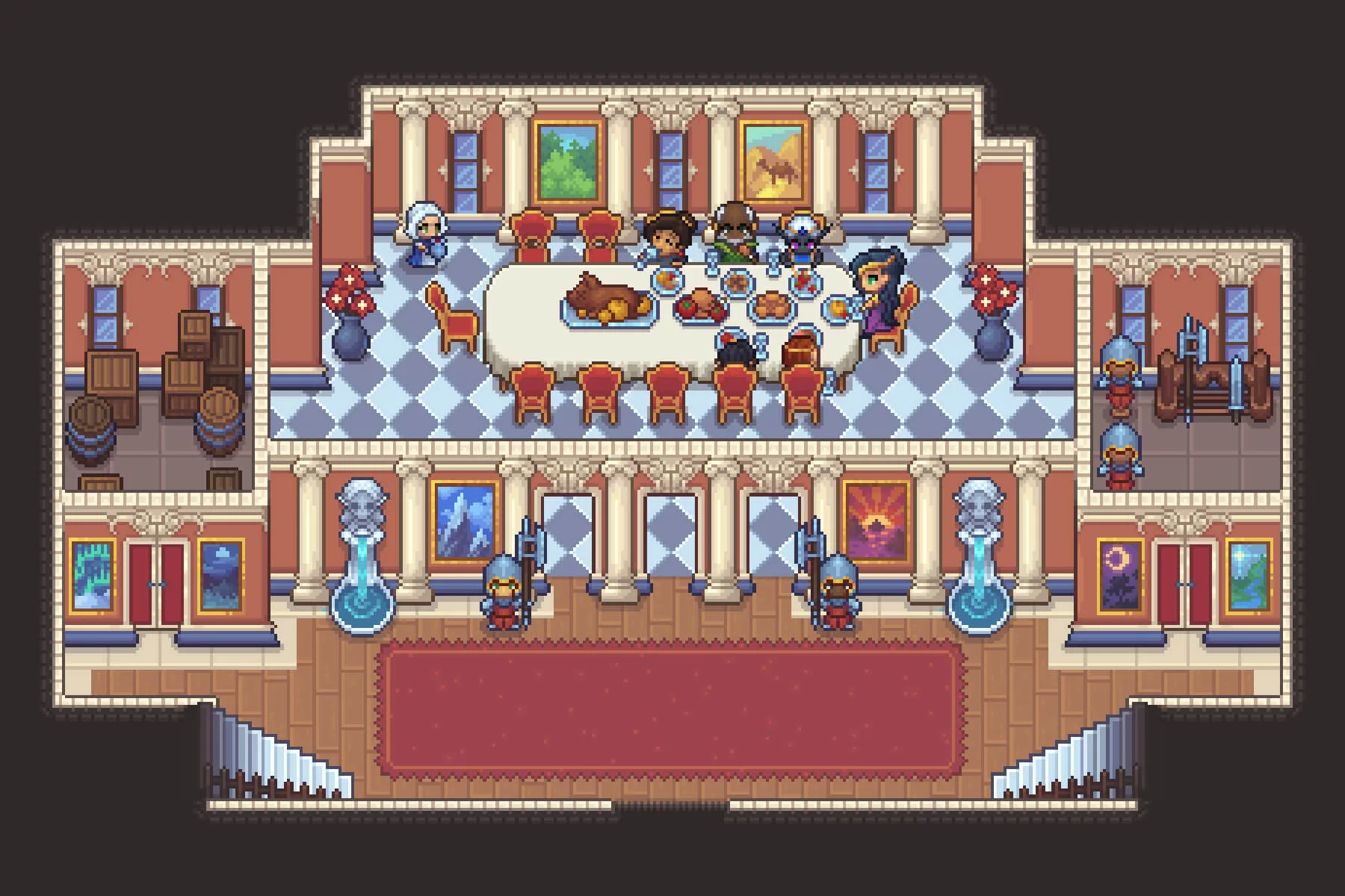 Noble’s Manor Pixel Top-Down Tileset Asset Pack