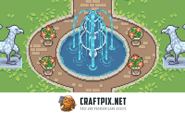 Noble’s Manor Pixel Top-Down Tileset Asset Pack