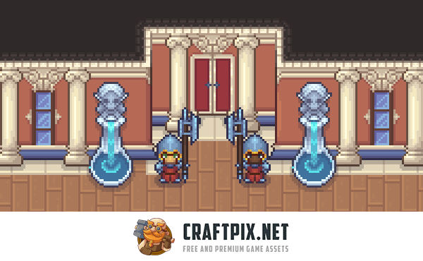 Noble’s Manor Pixel Top-Down Tileset Asset Pack