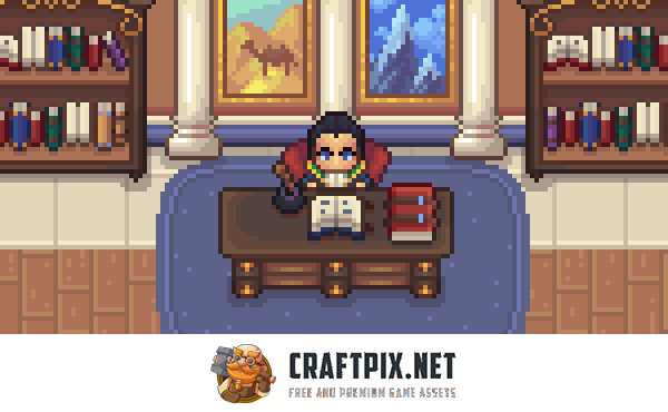 Noble’s Manor Pixel Top-Down Tileset Asset Pack