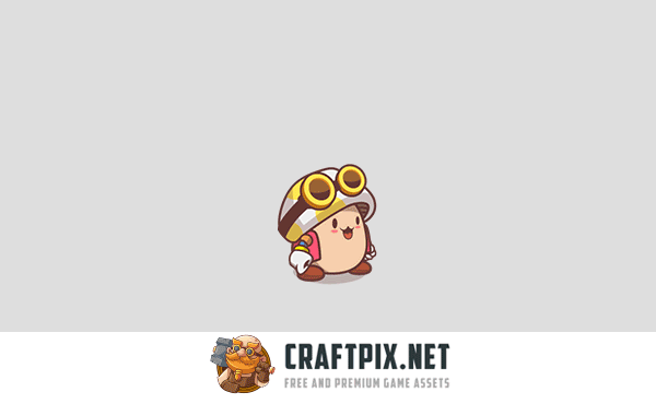 Cute Mushroom Character Game Sprites
