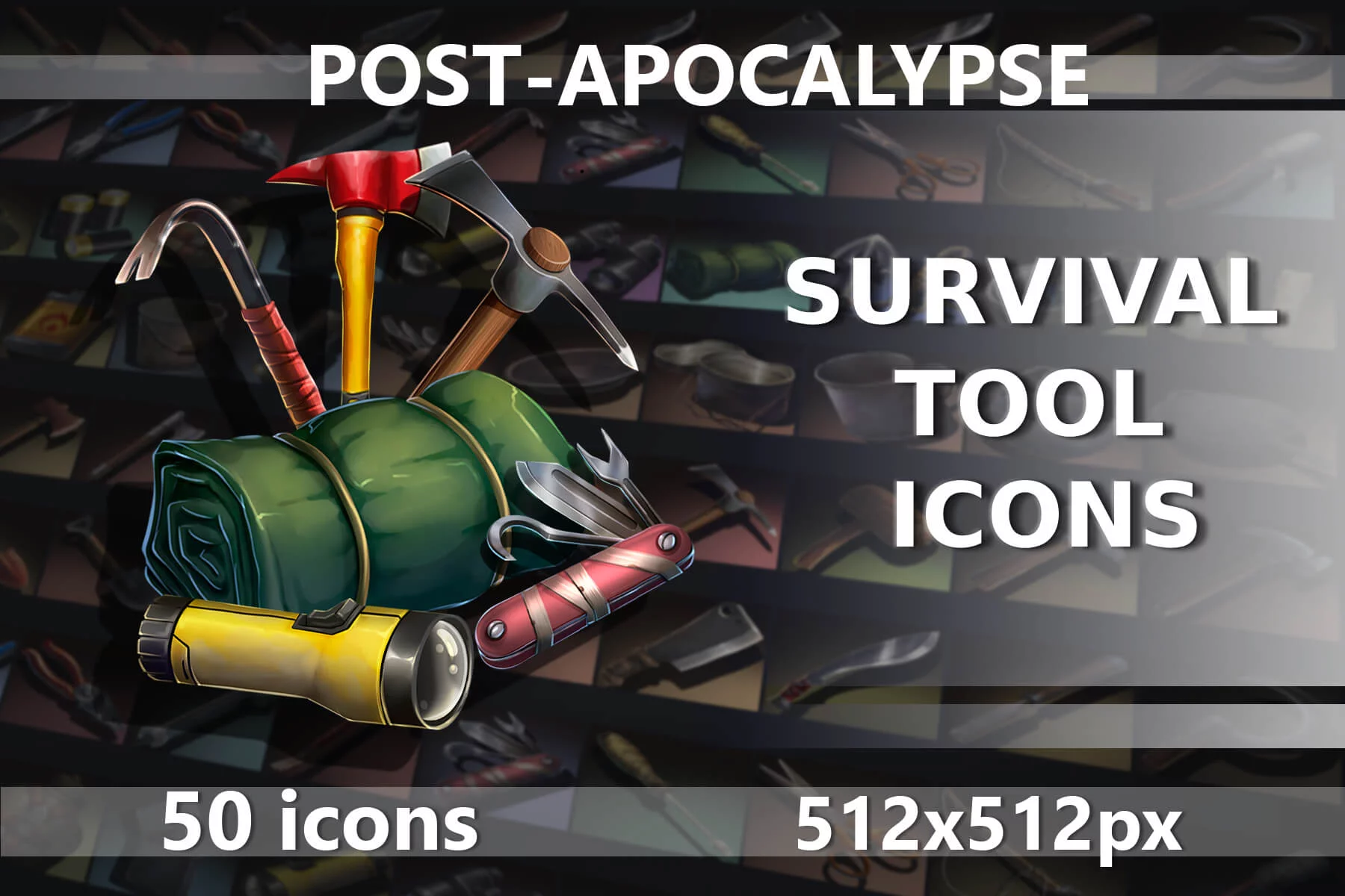 Post-Apocalypse Survival Tool Icons